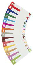 Colors match all Alpha-Z label systems. 13 distinctive colors.
