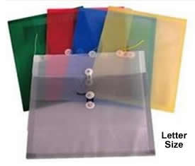Letter Size Poly Envelopes.