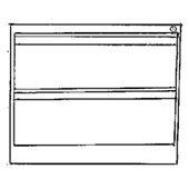 Vault Series 2 Fixed Drawer 27-3/4"H Lateral File.