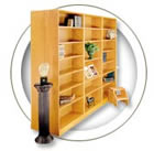 1100 NY Series - Standard Depth (36" W x 11-3/4" D), Shelves are adjustable.