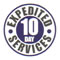 10 days expedited services.