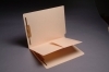 11 Pt. Manila Folders, Full Cut End Tab, Letter Size, 1/2 Pocket Inside Front, 1 Divider Installed (Box of 50)