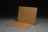 17pt Brown Kraft Letter Size Folders, SFI Compatible, Full Cut End Tab, Fastener Pos #1.