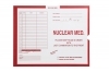Nuclear Medicine, X Ray Jacket Film Inserts, Color Red.