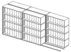 160 Vertical Adjustable Pocket Sorter and Storage System.