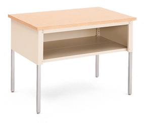 Quality table tops and adjustable height legs.