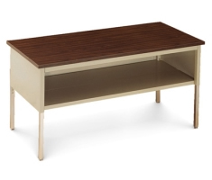 60"W x 30"D Standard Table With Lower Shelf.