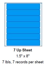 7 Up Sheet, 1.5" x 8".