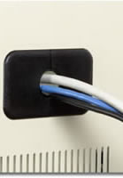 Cable grommets organize loose cable providing a neat and easy to manage work environment.