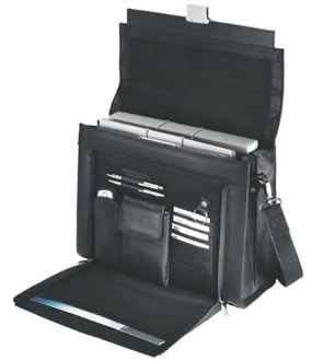 Storage compartment for your mobile phone, pens and business cards.