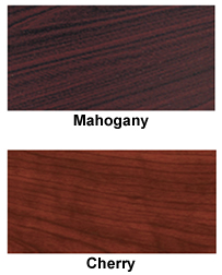 Finishes available in Cherry or Mahogany.