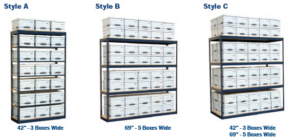 Boltless Archive Storage Units.