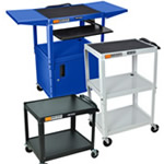 All Steel Mobile Media Carts and Stands.
