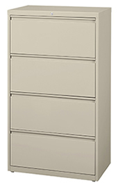 4-Drawer Lateral - Mist Paint.