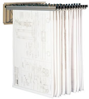 Vertical File Wall Rack with Hangers.
