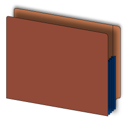 Redrope expansion file pockets provide maximum filing capacity for the storage of bulky documents and documents of mixed sizes. 