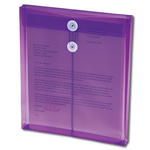 Purple Poly Envelopes - String Tie Closure.