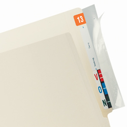 Label Protector For End-tab File Folders.
