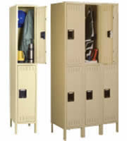 Double Tiers Lockers With Legs.