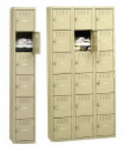 Six-Tier Box Steel Lockers Without Legs.