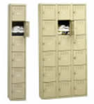 Six-Tier Box Lockers Without Legs.
