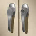 Two brushed chrome handles.