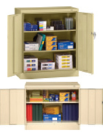 Standard Counter High and Desk High Storage Cabinets.
