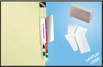 Name Label Folder Protectors, 2 inch x 4 inch.