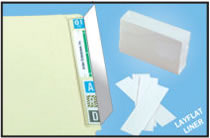 File Folder End Tab Protectors, 2 inch x 8 inch.