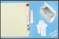Name Label Folder Protectors, 1.75 inch x 3.5 inch.