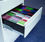 Each drawer holds 160 CDs..