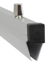 AdirOffice Hanging Blueprint Clamp Holder, 36, Silver Aluminum, 12/Pack  (ADI6046-2)