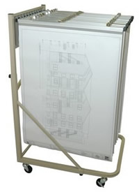 Vertical Plan File Rolling Stand.
