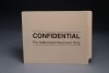 11 pt Manila Folders, Full Cut 2-Ply End Tab, Letter Size, "Confidential" Printed (Box of 50)