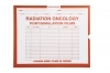 Radiation Oncology, X Ray Jacket Film Inserts, Color Orange.