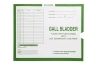 Gall Bladder, X Ray Jacket Film Inserts, Color Light Green.