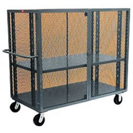 4 Sided Enclosed Security Cage Cart.