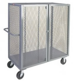 4 Sided Enclosed Security Cage Cart.