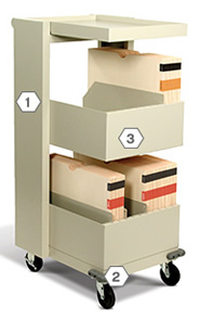 X-Ray Mobile File Cart.