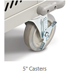 Optional 5" casters.