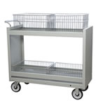 Wire Basket Mail Carts.