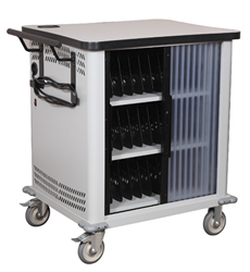The NetBookCart™ features specially designed shelves and dividers to work with mini laptops.