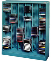 Sstore and organize CDs and DVDs.