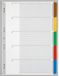 A4 Blank Colored Index Tabs.