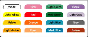 Index tabs color choice.