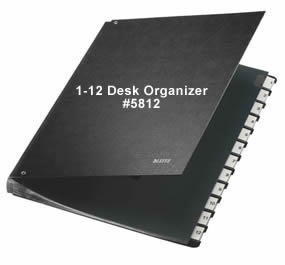 Numbered 1-12 Desk Organizer.