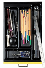 Pen Tray Drawer Inserts for Multidrawer Cabinets.