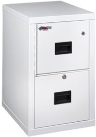 Safe and vertical filing cabinet all-in-one.