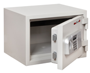 All heavy steel construction portable safe.