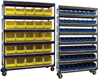 Bins Storage Units, Mobile Storage Bins Shelving
